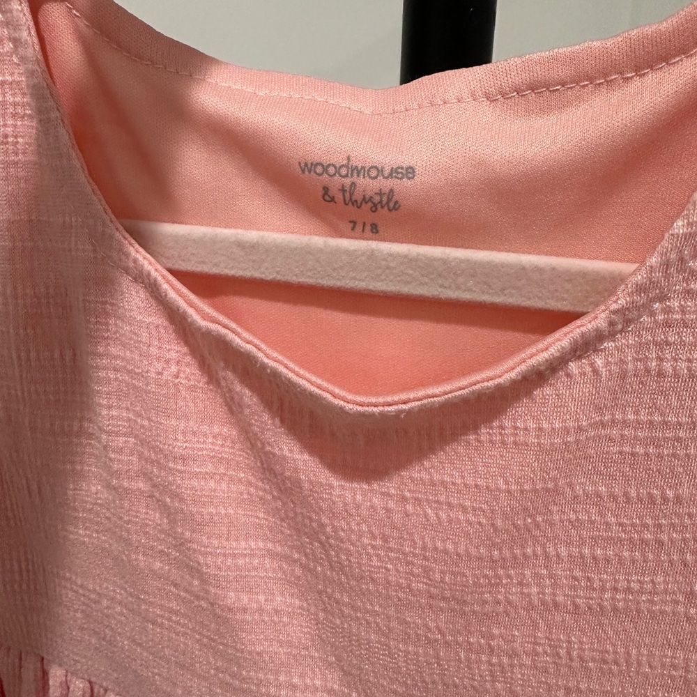 Pink Ruffled Kids Dress - Picture 2 of 6